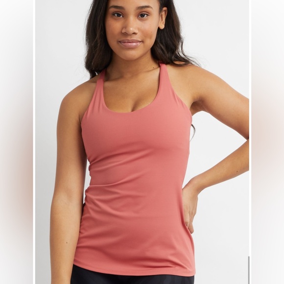 SAVVI Retired Small Peach Cross Back Padded Shelf Bra KUMA Tank Top - Picture 2 of 11